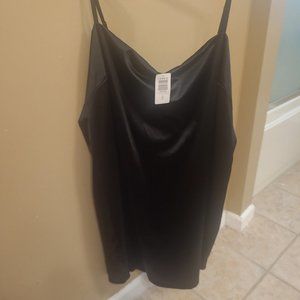 Torrid Black Slip Lingerie Longline Cami 5 5X NWT NEW Sexy Dress Satin Cute Plus